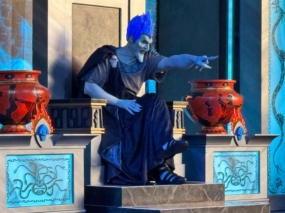 Hades and Hades Hideout in the Underworld.