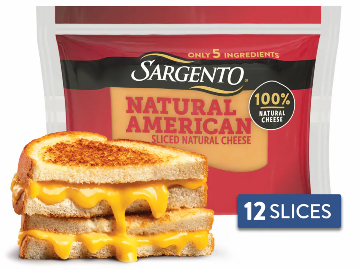 A package of Sargento American cheese.